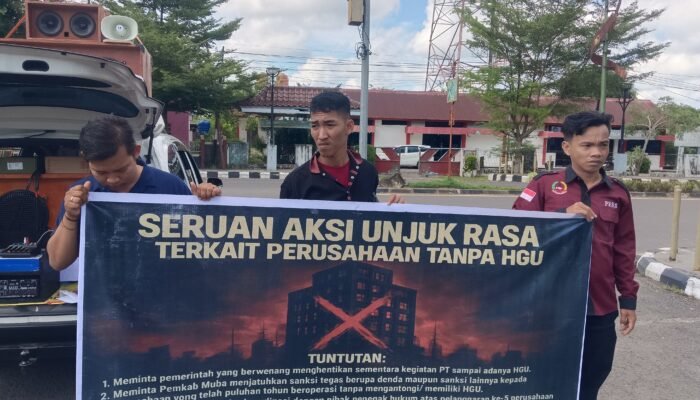Masyarakat Muba Gelar Aksi Mendesak Penertiban Perusahaan Tanpa HGU, Ruswan: “Lima Hari Jika Diam, Kami Akan Turun Lagi”