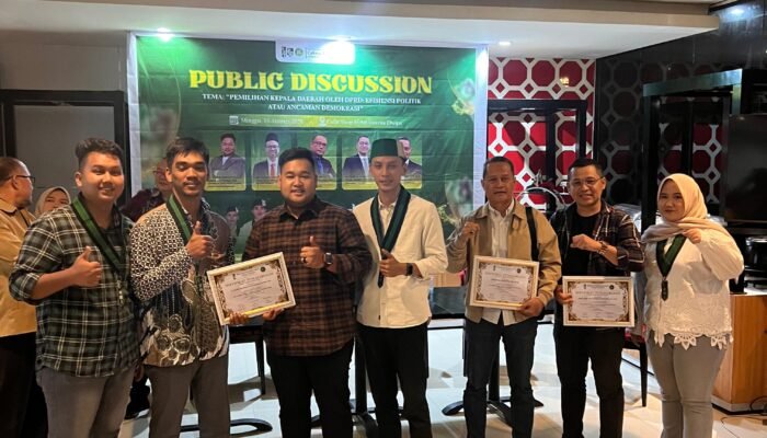 HMI CABANG PALEMBANG GELAR DISKUSI PUBLIK SOAL PEMILIHAN KEPALA DAERAH OLEH DPRD