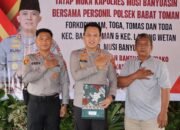 Kapolres Muba Kunjungi Polsek Babat Toman dan Koramil, Serahkan Bantuan Sosial ke Masyarakat